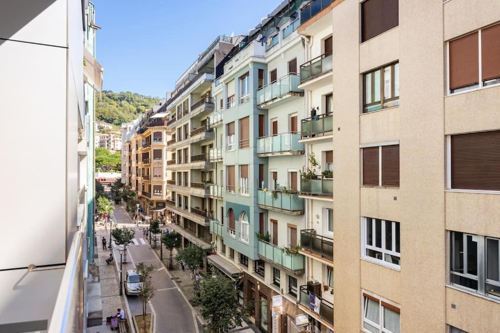 Terraza Playa Y Calle Peatonal Ess03377 San Sebastian Ngoại thất bức ảnh